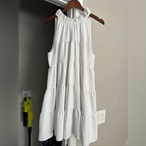 White Red Dress Boutique Dress